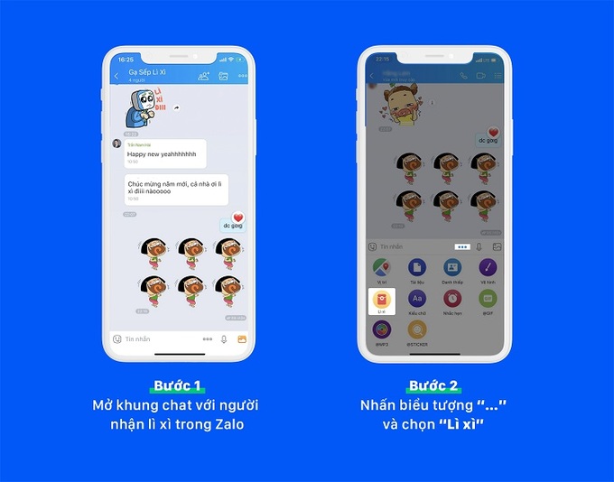 Lì xì online qua ZaloChay