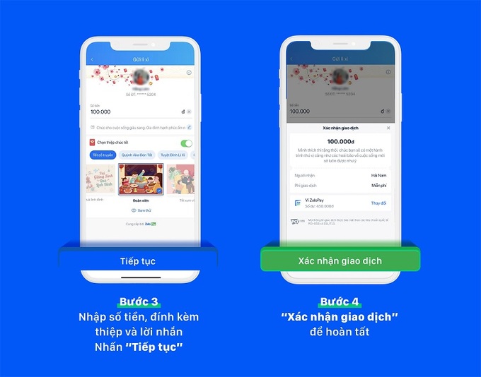 Lì xì online nhanh chóng tiện lợi với Zalo