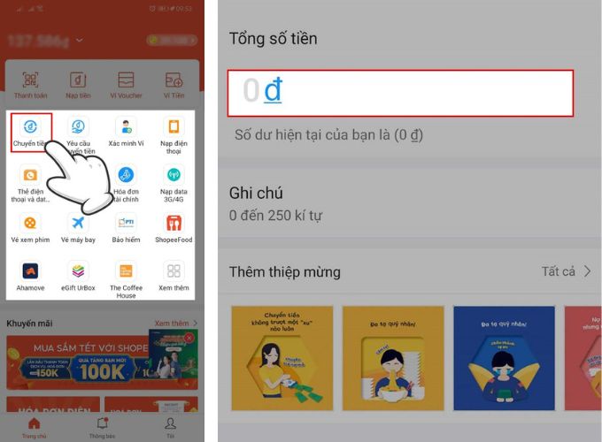 App lì xì online với ShopeePay