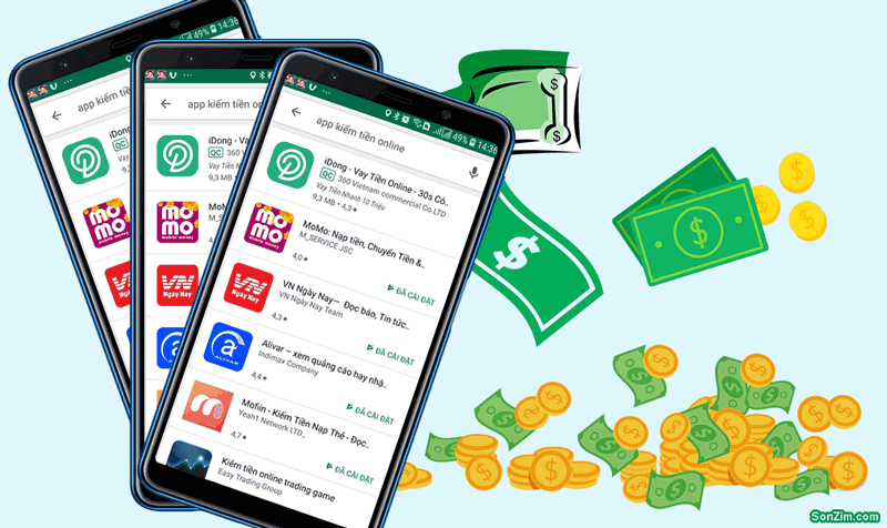 App kiếm tiền không cần vốn: VN Ngày Nay, Báo Mới, Báo Hay 24h, Moffin; InfoQ,...