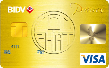 Thẻ tín dụng quốc tế Visa BIDV Precious