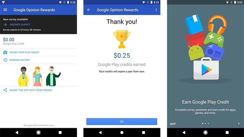 Google Opinion Rewards là app đầu tư kiếm tiền đơn giản tại nhà