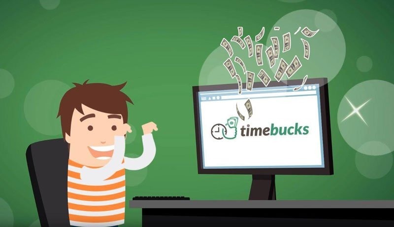 App kiếm tiền online uy tín không cần vốn Timebucks 