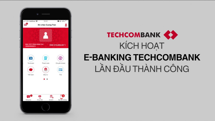 Ứng dụng rút tiền không cần thẻ Techcombank Mobile