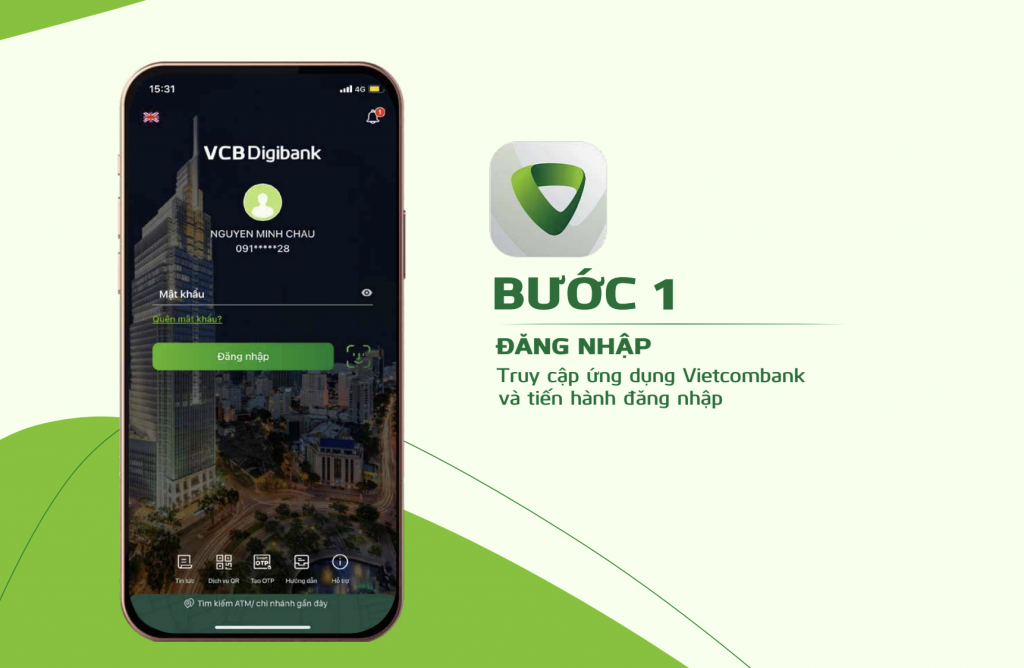 Hướng dẫn kích hoạt thẻ Vietcombank trên VCB Digibank