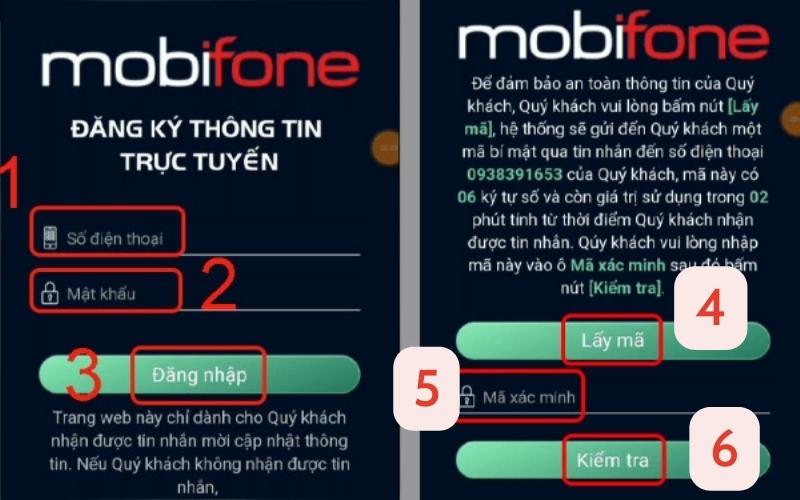 Đăng ký sim chính chủ online MobiFone