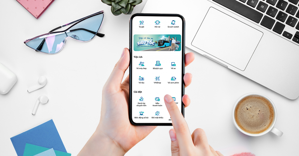 Thực hiện kích hoạt mở thẻ BIDV online qua app SmartBanking. Bước 1: Mở app BIDV SmartBanking, đăng nhập tài khoản. 