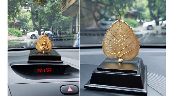 Lá bồ đề mạ vàng là lựa chọn phổ biến thay thế vàng miếng