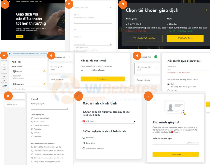 hướng dẫn cách đăng ký tài khoản sàn giao dịch Exness