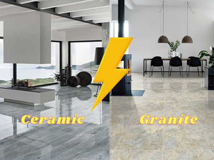 Thành phần và quy trình sản xuất của gạch granite và gạch porcelain