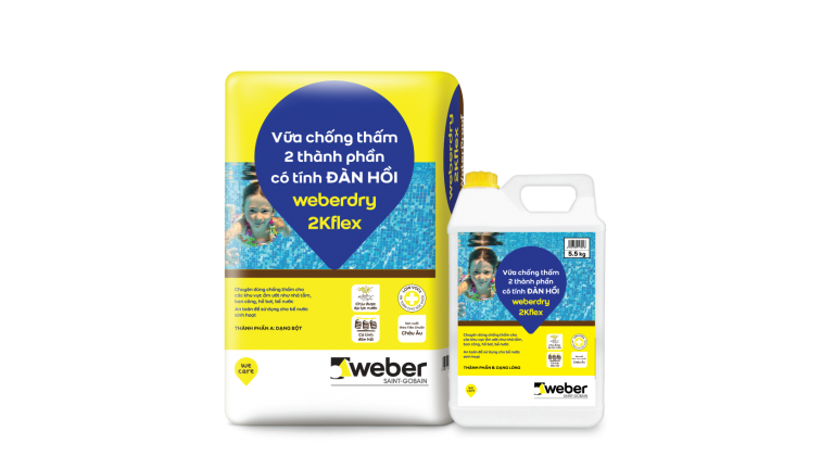 Weberdry 2Kflex dành cho gạch ốp tường nhà tắm