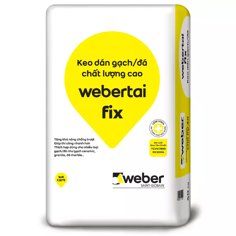 Keo dán gạch webertai fix - giải pháp ốp lát cho gạch granite.