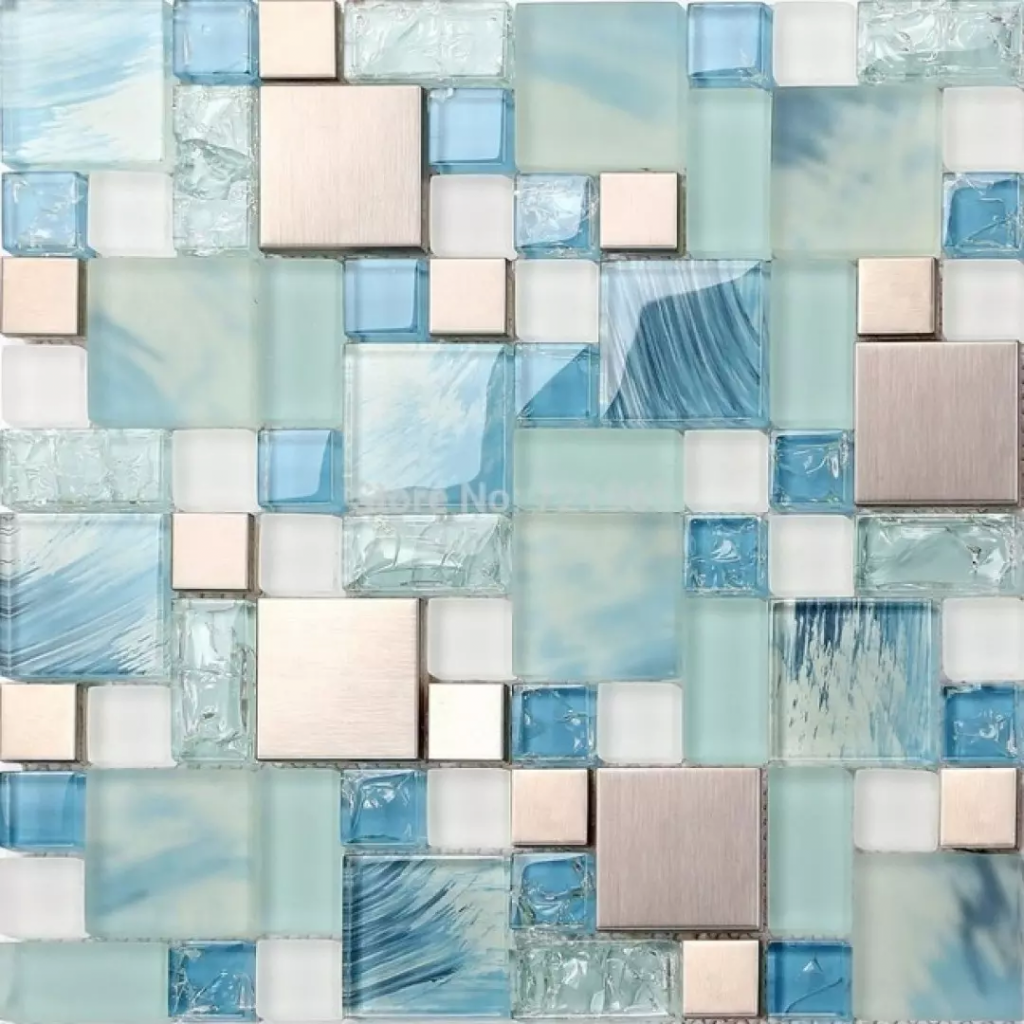 Gạch mosaic thủy tinh ốp tường