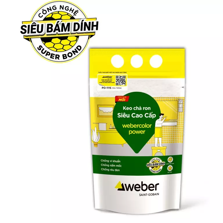 Keo chà ron gạch Webercolor Power