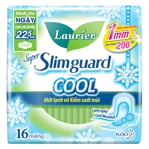 Băng vệ sinh Laurier Super Slimguard Cool