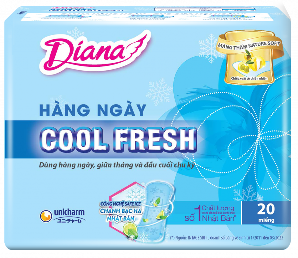 Băng vệ sinh hàng ngày Diana Sensi Cool Fresh